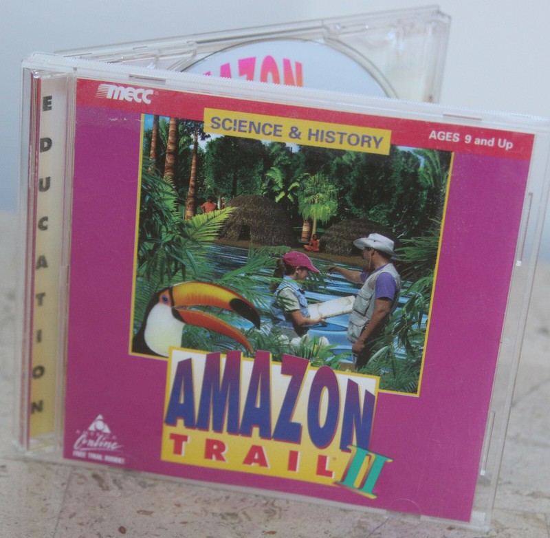 MECC * AMAZON TRAIL * CD-ROM SCIENCE & HISTORY GAME