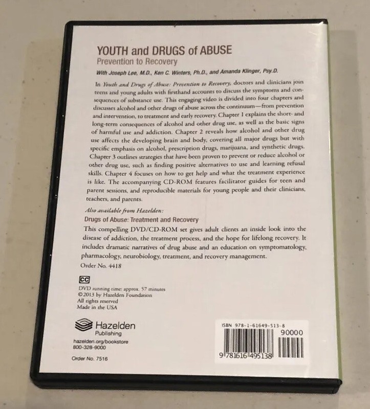 Lee, Winters, Clinger, Youth and Drugs of Abuse DVD CD-ROM gallery