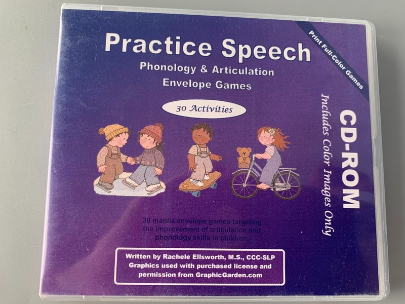 Practice Speech Phonology & Articulation Envelope Games – 30 Activities