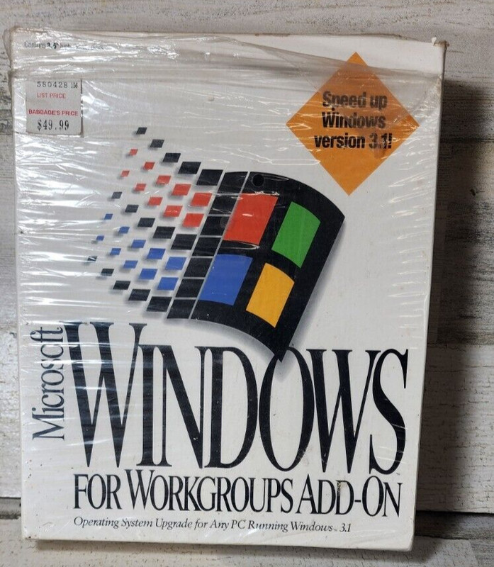 Microsoft Windows For Workgroups Add On Version 3.11 3.5″