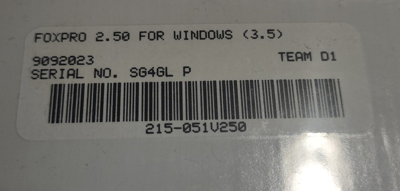 NOS Microsoft FoxPro v 2.5 for Windows (3.5) Relational Database Management Syst gallery