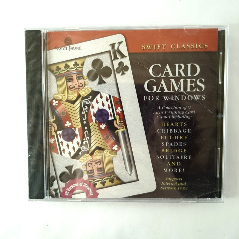 Vintage PC Game – Swift Classics Card Games for Windows CD-ROM – SEALED UNOPENED