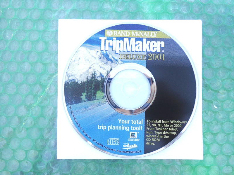 Rand McNally tripmaker deluxe 2001 (New! plain jewel case)