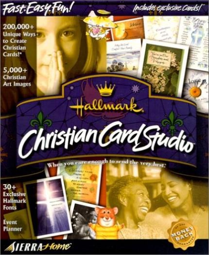 Hallmark Christian Card Studio PC CD print own religious Bible greeting program