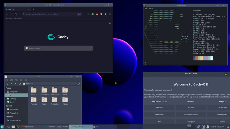 CACHYOS LINUX KDE, PLASMA | DESKTOP, HANDHELD | DVD, USB | CACHY OS | SHIPS FAST gallery