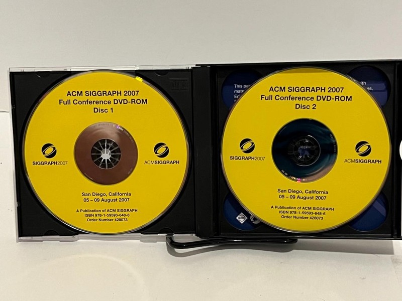 ACM Siggraph 2007 San Diego Full Conference DVD Video ROM 4 Disc Set gallery