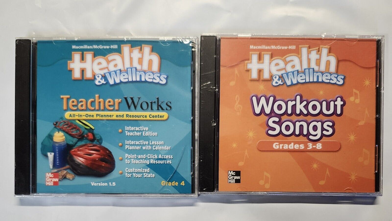 HEALTH & WELLNESS Teacher Works All in One Planner CD-ROM 4th Grade Set of 2