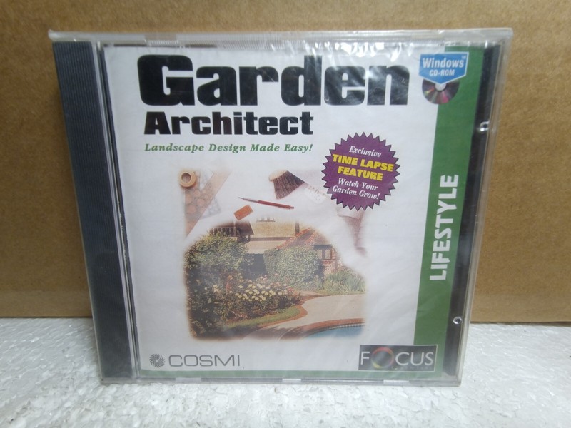Garden Architect (Lifestyle) PC CD-ROM Damaged Jewel Case NEW SEALED Vintage