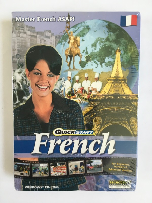 QuickStart French WINDOWS CD ROM Quick & Easy Way to Learn Immersion Method NEW