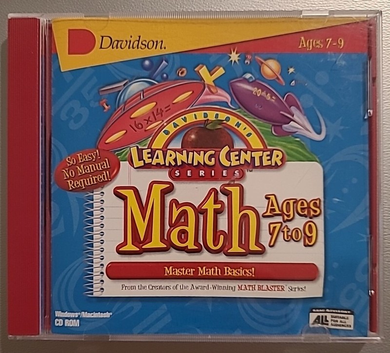 Davidson’s Learning Center Series: Math Ages 7-9 PC CD-ROM (1998)