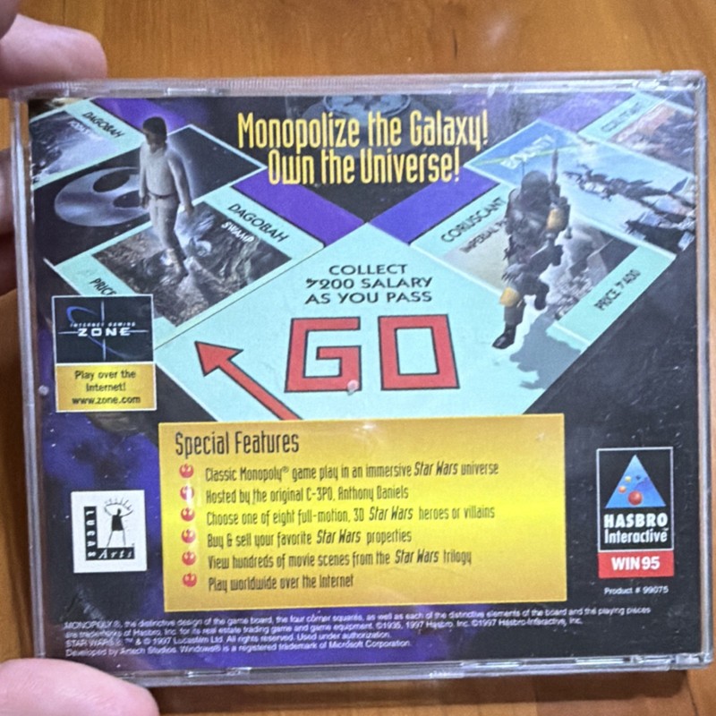 Hasbro Interactive Monopoly Star Wars CD-ROM Edition CD gallery