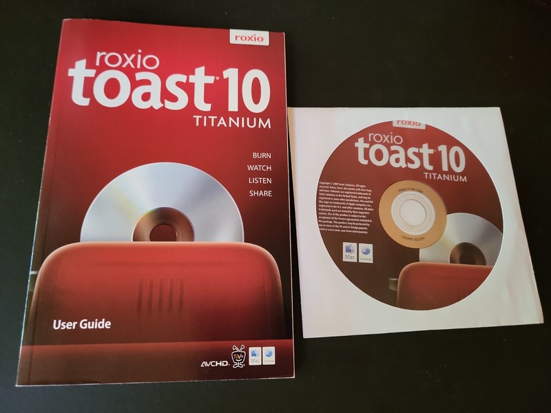 Roxio Toast 10 Titanium Software Burn Copy Listen Watch Share for Mac