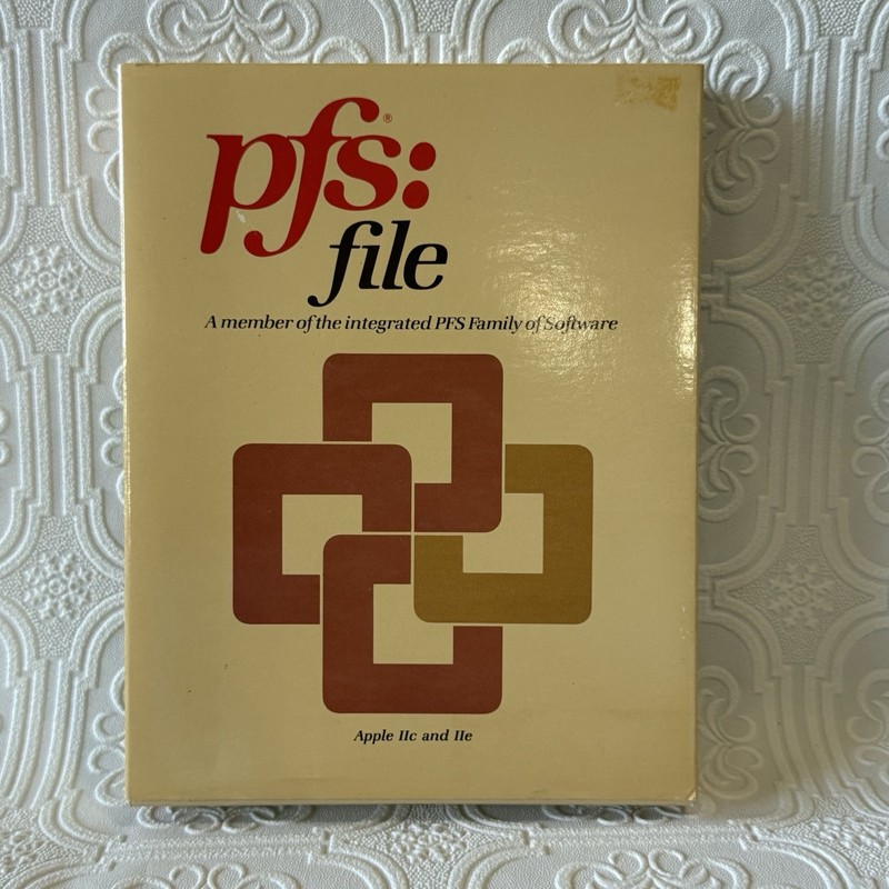 Vintage PFS File MS-DOS IBM Compaq 5.25" Floppy Disk Software