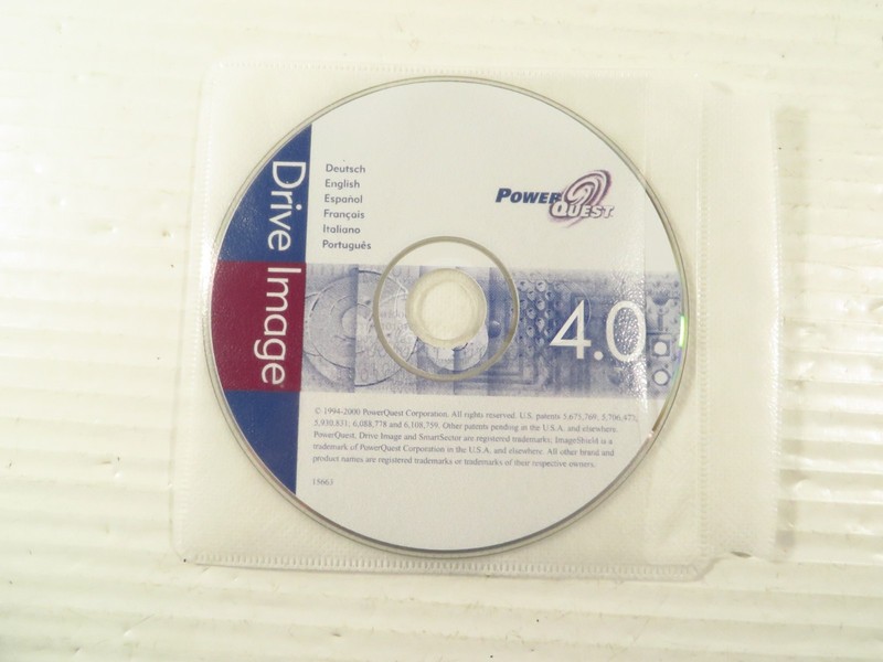 Power Quest ® Drive Image ® Version 4.0 Multilingual CD-ROM