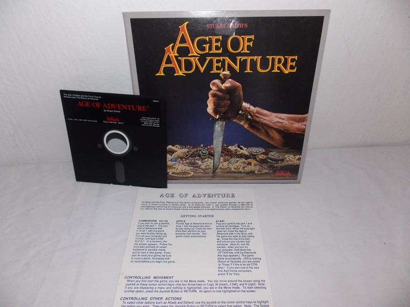 AGE OF ADVENTURE Commodore 64 & 128 C64 ELECTRONIC ARTS