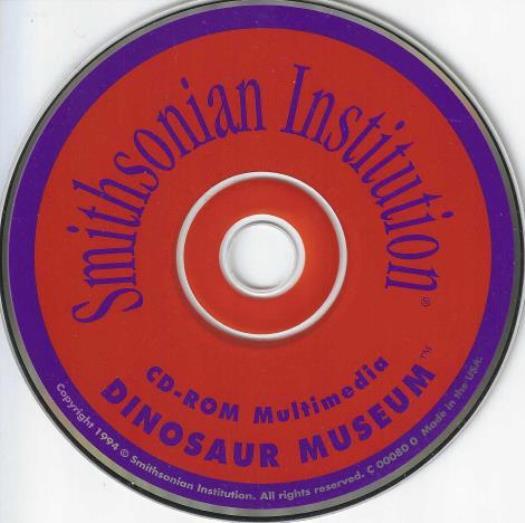 Smithsonian Institute: Dinosaur Museum PC DOS CD learn history prehistoric life!