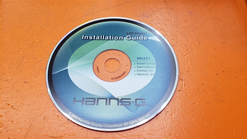⭐️⭐️⭐️⭐️⭐️ PC Software CD Disc Hanns G Installation Guide HW191