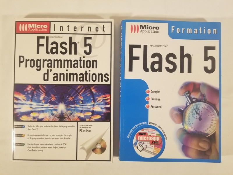 MACROMEDIA FLASH 5 Progam animations Internet formation MICRO application CD-ROM