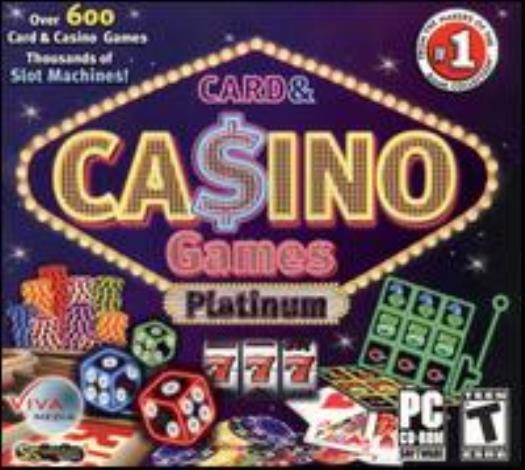 Card & Casino Games Platinum PC CD 600+ titles slot machines gambling bet luck