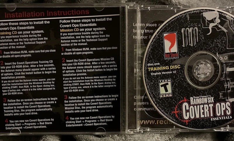 Tom Clancy's Rainbow Six: Covert Ops Essentials (2000) PC GAME. SEE DESCRIPTION gallery
