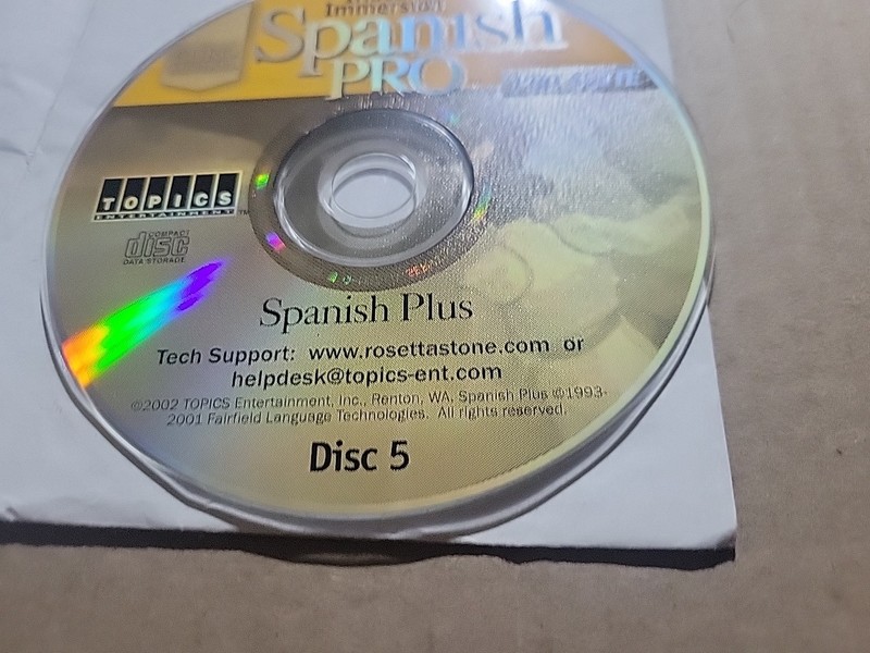 Instant Immersion Spanish Pro Suite DISC 5 ONLY - CD-ROM - PC -Replacement Disc gallery