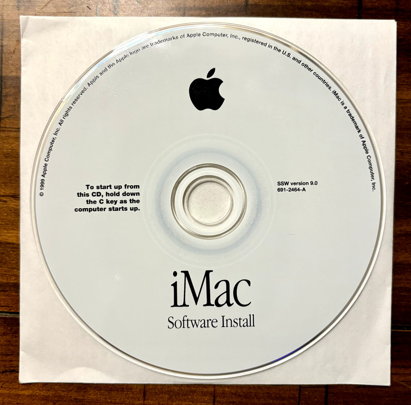 Vintage 1999 iMac DV OS 9 v9.0 Mac Macintosh Install Software & Restore CD Disks gallery