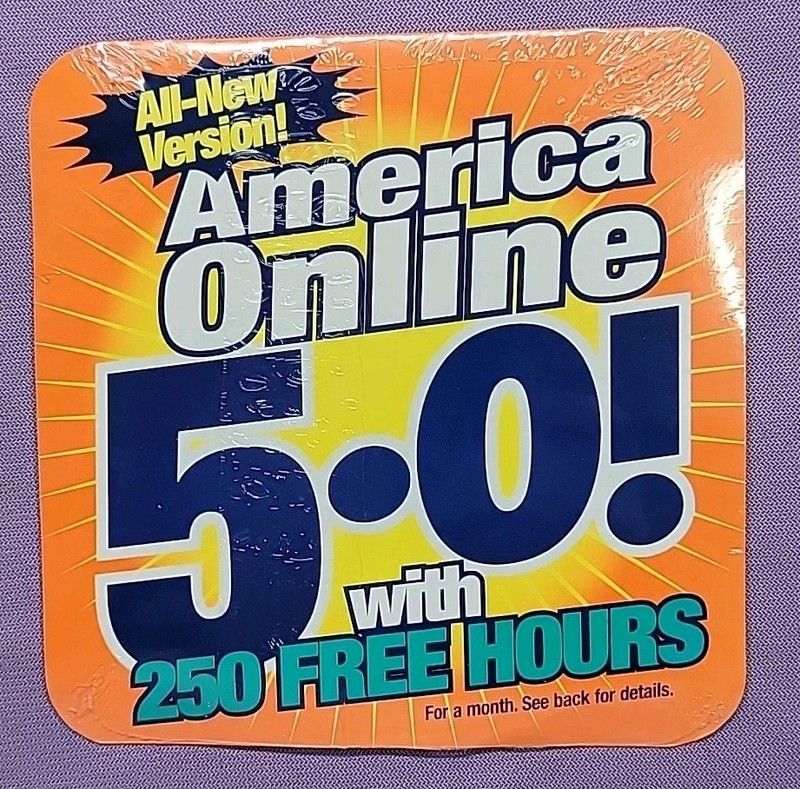 Vintage 1999 - AOL America Online 5.0 - Sealed - Software Install CD gallery