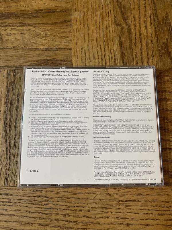 Rand McNally Tripmaker 1997 PC Software gallery