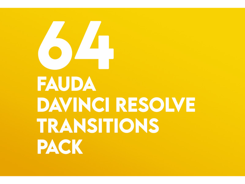 64 DaVinci Resolve Transitions
