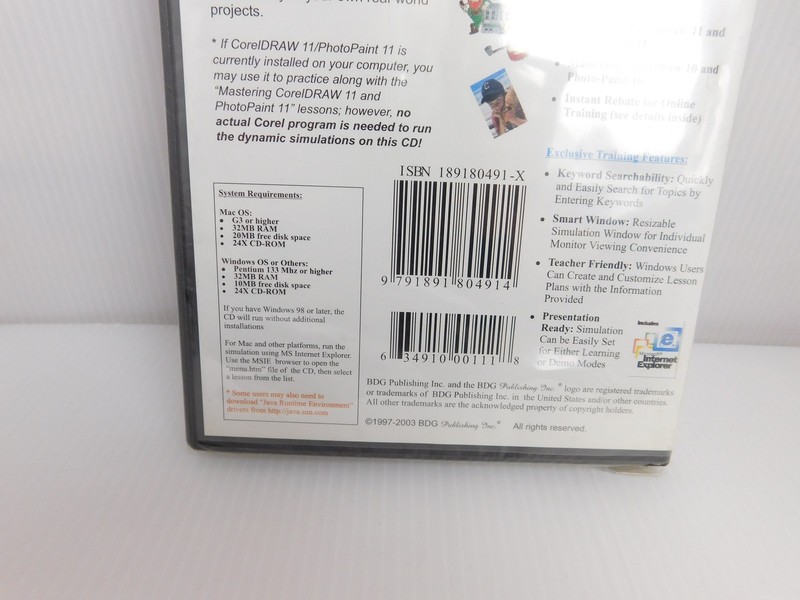 Mastering CorelDRAW 11 & Photo-Paint 11 CD Training Software BDG Publishing Inc gallery