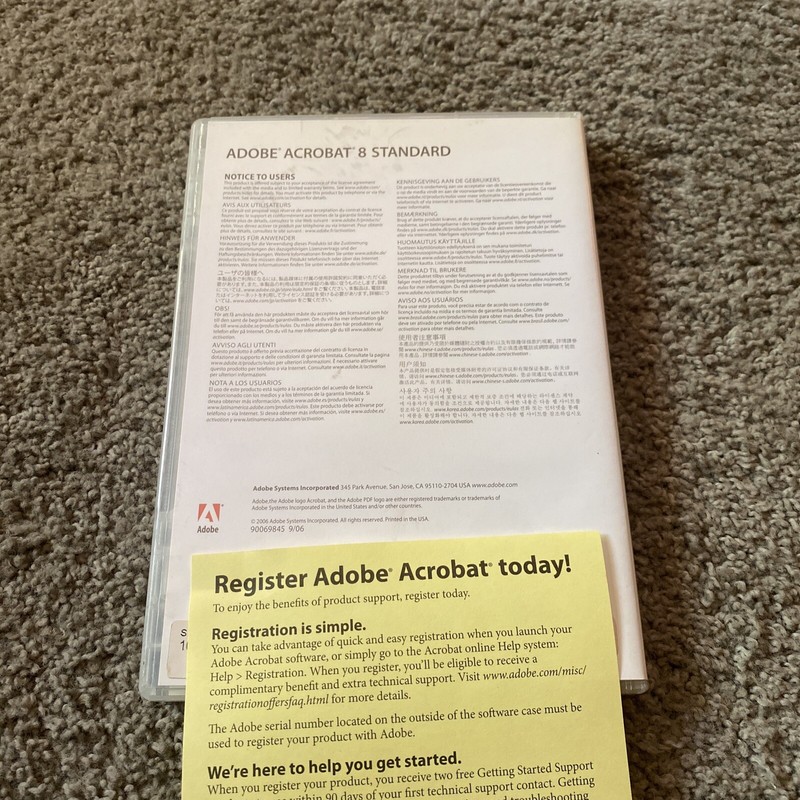 Adobe Acrobat 8 Standard for Windows w/ Serial Number gallery