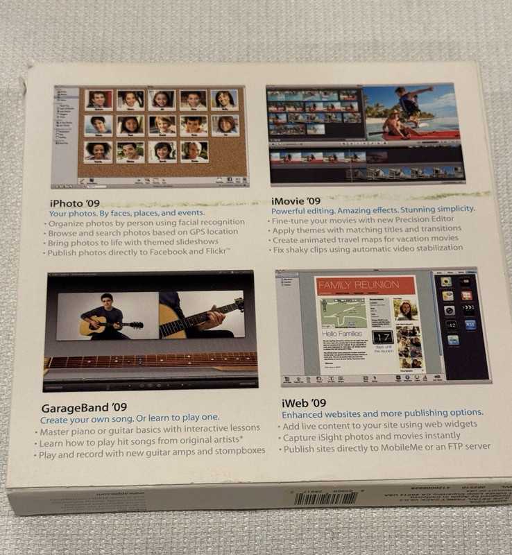 Apple iLife 2009 Retail Family Pack V9.0.3 MB9672/A Install DVD - UNTESTED gallery