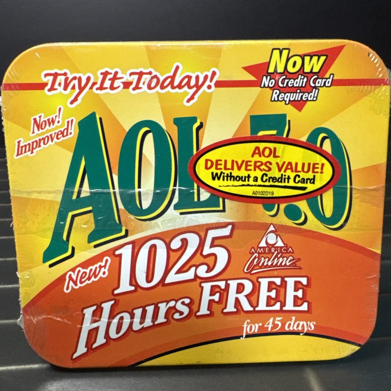 NEW SEALED RARE Vintage America Online AOL CD-Rom Version 7.0