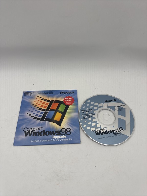 Microsoft Windows 98 Second Edition Upgrade CD X04-14377 Win 98 SE