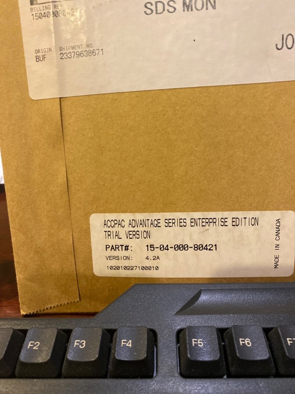 NEW SEALED ACCPAC Advantage Series Enterprise Edition Version 4.2A 30-Day Trial gallery