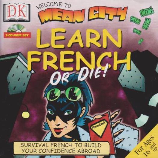 Welcome To Mean City: Learn French Or Die! PC MAC CD comic book learn language!