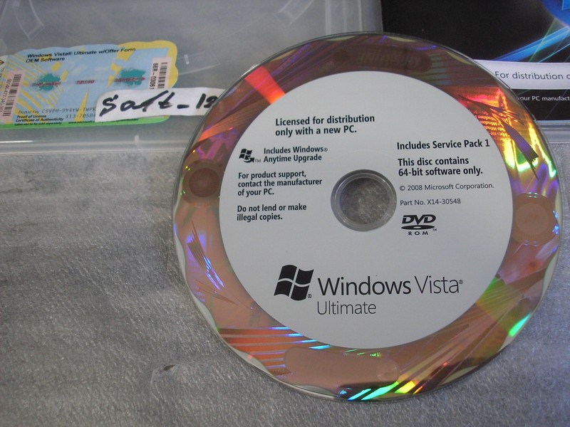 Microsoft Windows Vista Ultimate Full OEM 64 Bit Version x64 DVD MS WIN gallery