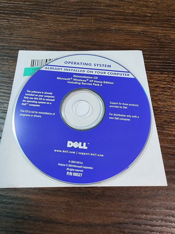 Dell Windows XP Home Edition With SP2 Service Pack 2 Reinstallation CD Only