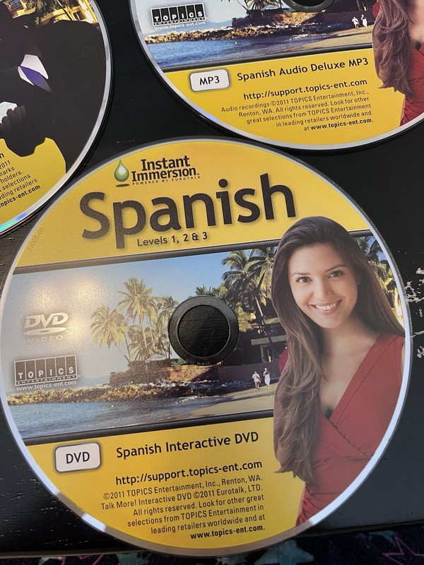 Instant Immersion By Eurotalk – Spanish (4 Discs) Software, MP3, CD ROM, DVD)