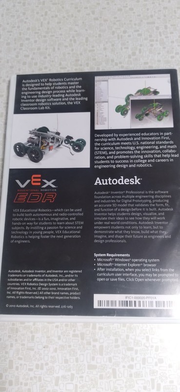 ROBOTICS CURRICULUM DVD AUTODESK VEX 2011 SOFTWARE gallery