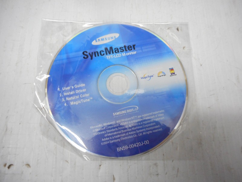 Samsung SyncMaster TFT-LCD Monitor User’s Guide Install Driver BN59-00420J-00