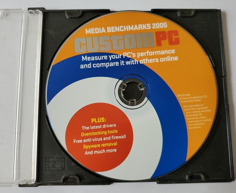 PC Performance CD Software Disc Only Media Benchmarks 2005 Drivers DPCPC1005