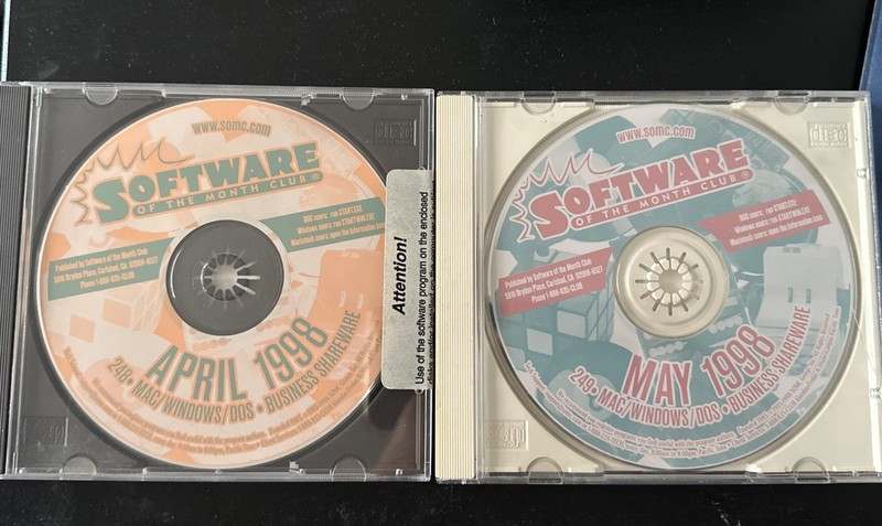 Software of The Month Club PC/MAC CD-ROM (248-249) 1998 DOS Business Share Ware