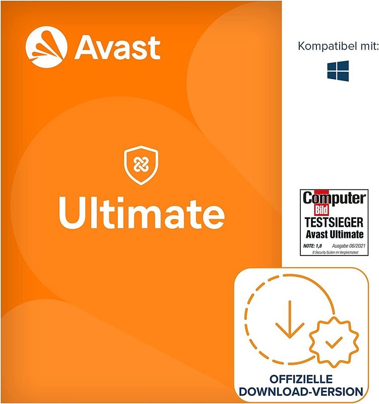 AVAST Ultimate 2025 1 PC 2 Jahre | Vollversion/Upgrade Antivirus 2024 NEU avast!