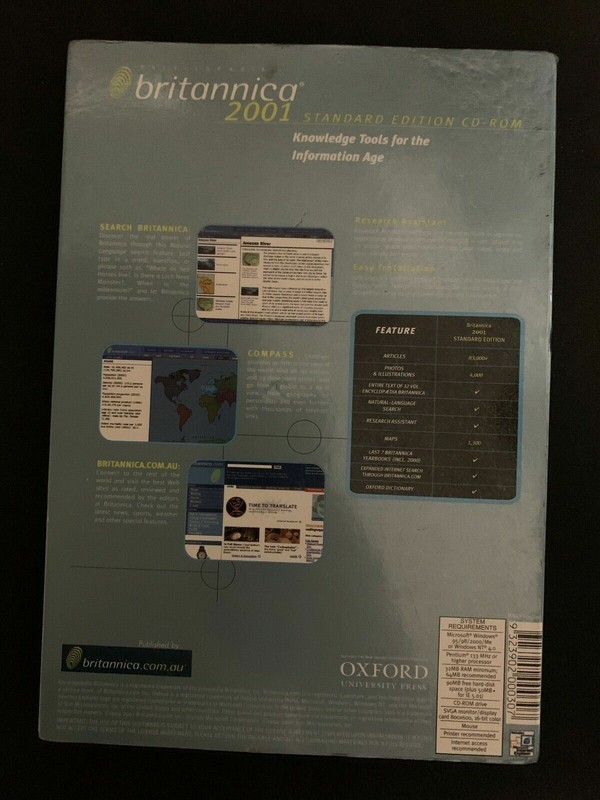 Britannica 2001 Standard Edition CD-ROM PC gallery