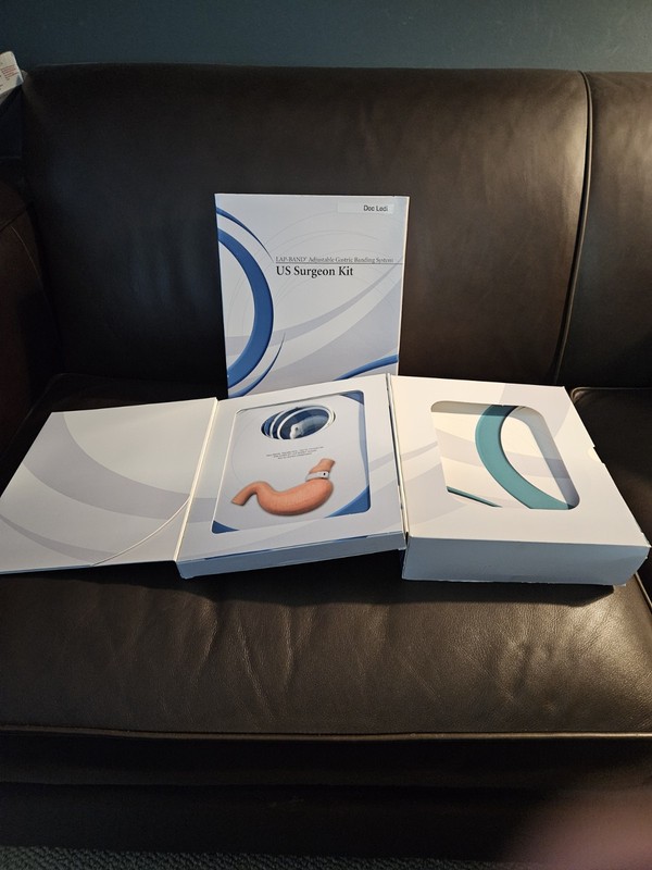 Lap Band US Surgeons Kit Allergan Academy CDs Books + Sample Band Bypass RARE