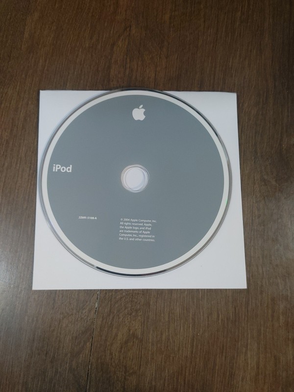 2004 iPod Music Player Software Set Up Instructional CD Disc 2Z691-5108-A