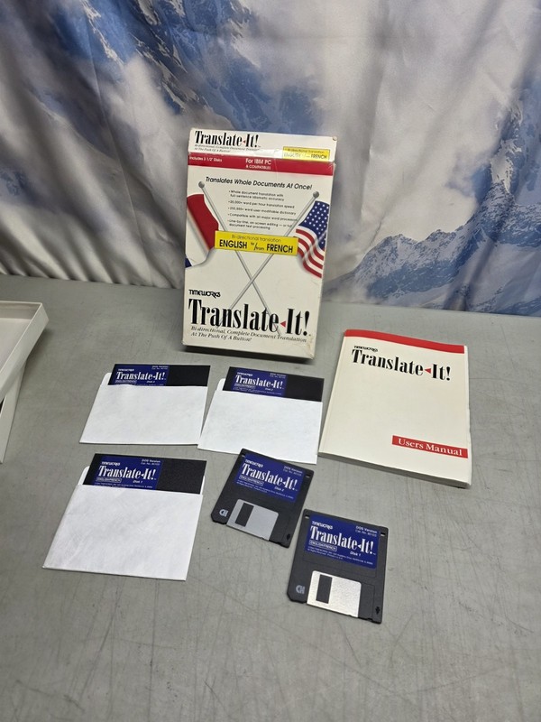 🔥 French Translation Software for IBM PC 3.5 & Floppy Translate to English Used