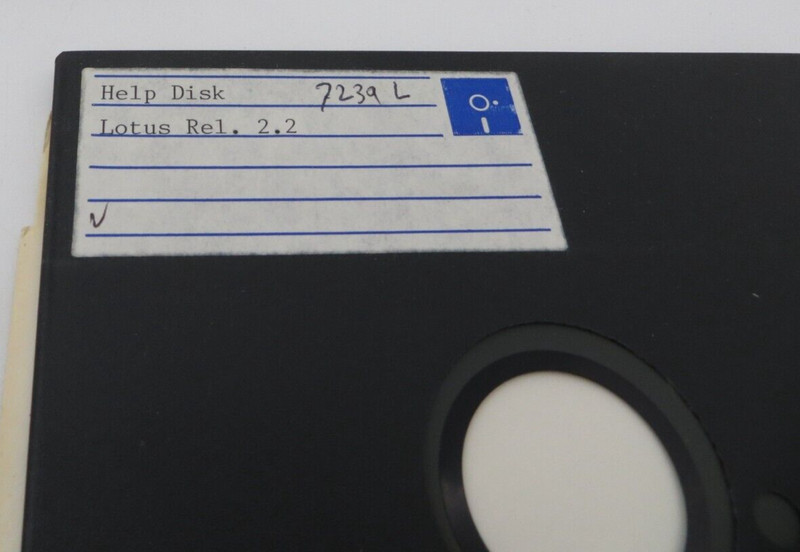 LOTUS Rel. 2.2 5.25" Floppy Disk vintage Computer Program Discs gallery