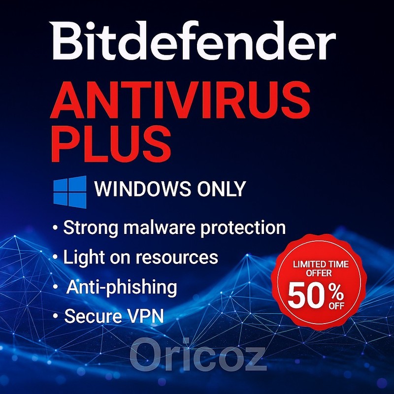 Bitdefender Antivirus Plus 2026 2 Years 3 Windows PC Activation